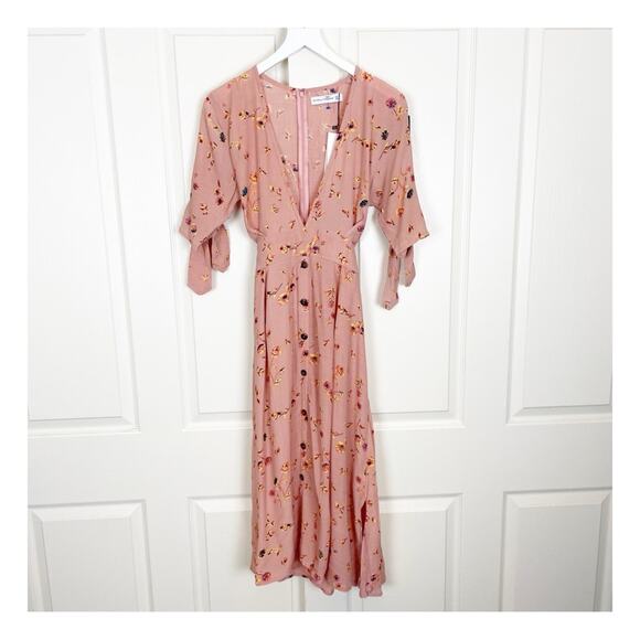 Anthropologie x Faithfull the Brand Nina Salina Floral Midi Dress NWT - Picture 2 of 11